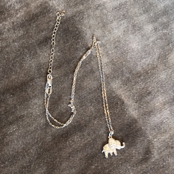 925 Silver Elephant Necklace - Picture 3 of 4